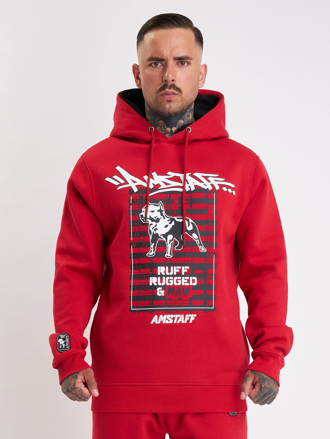 Amstaff Lucian Hoodie Red - Amstaff Wear