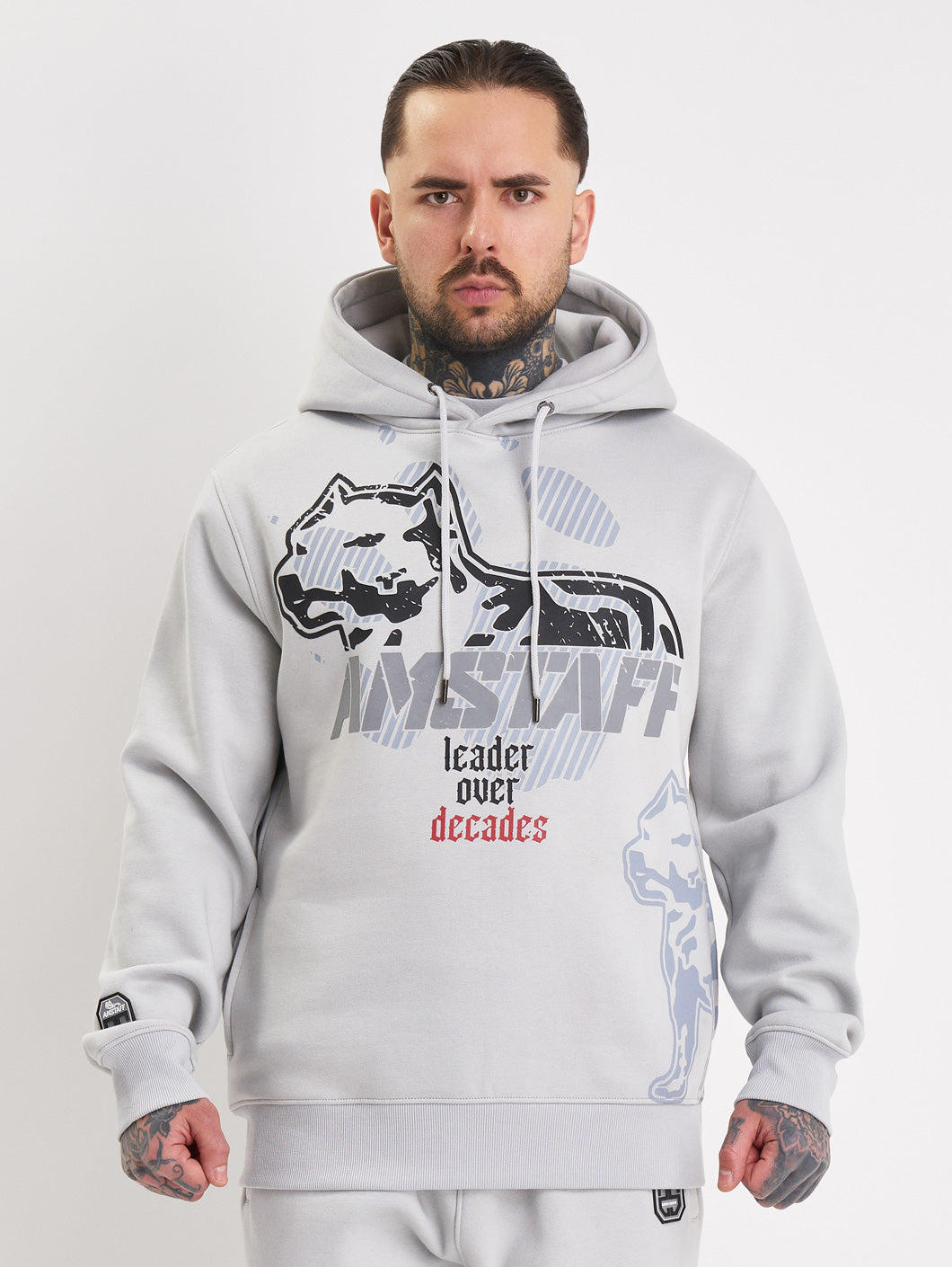 Amstaff Milian Hoodie Stone Grey - Amstaff Wear