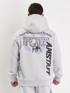 amstaff milian hoodie stone grey - 3