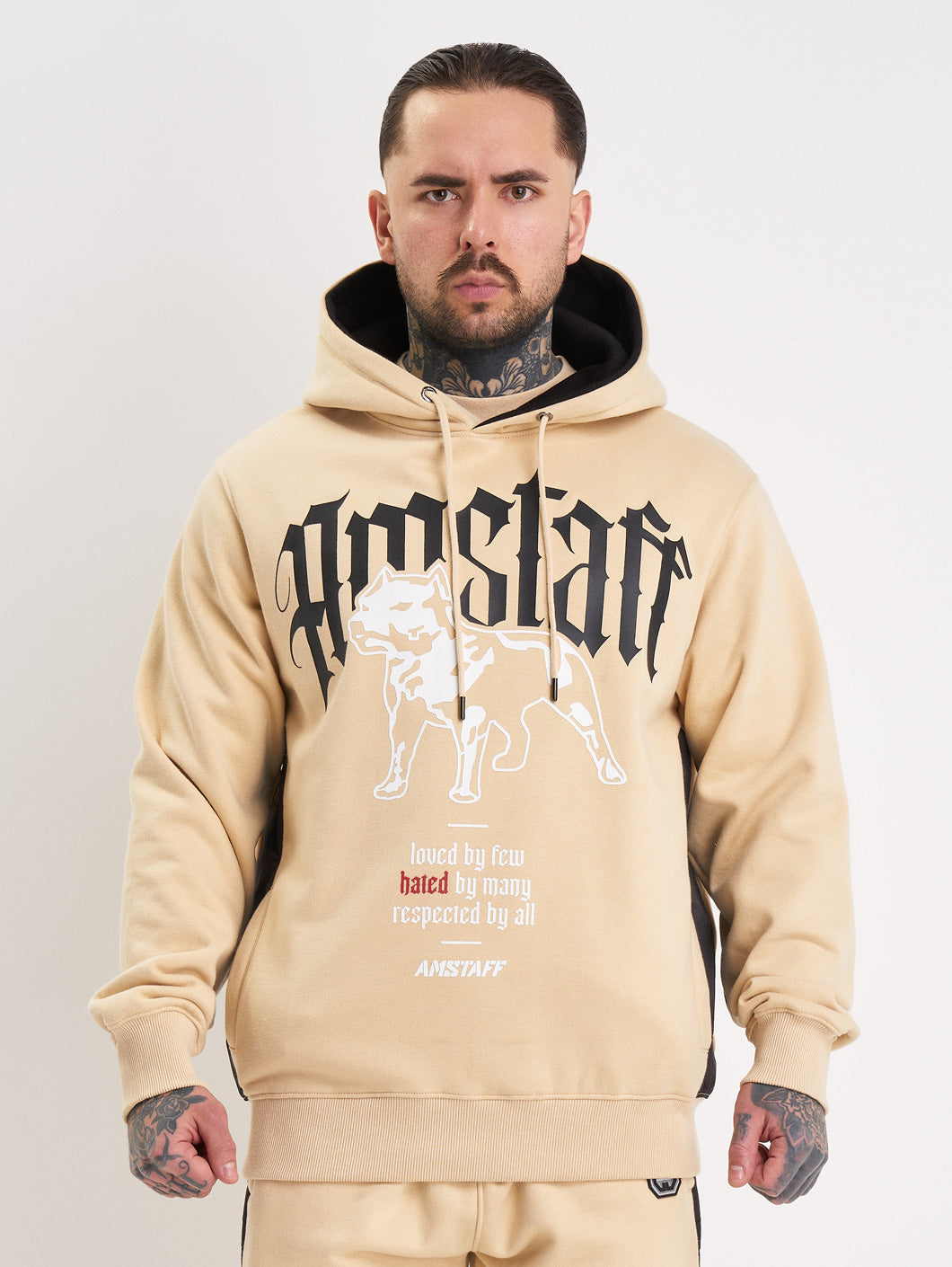 Amstaff Weldon Hoodie Beige - Amstaff Wear