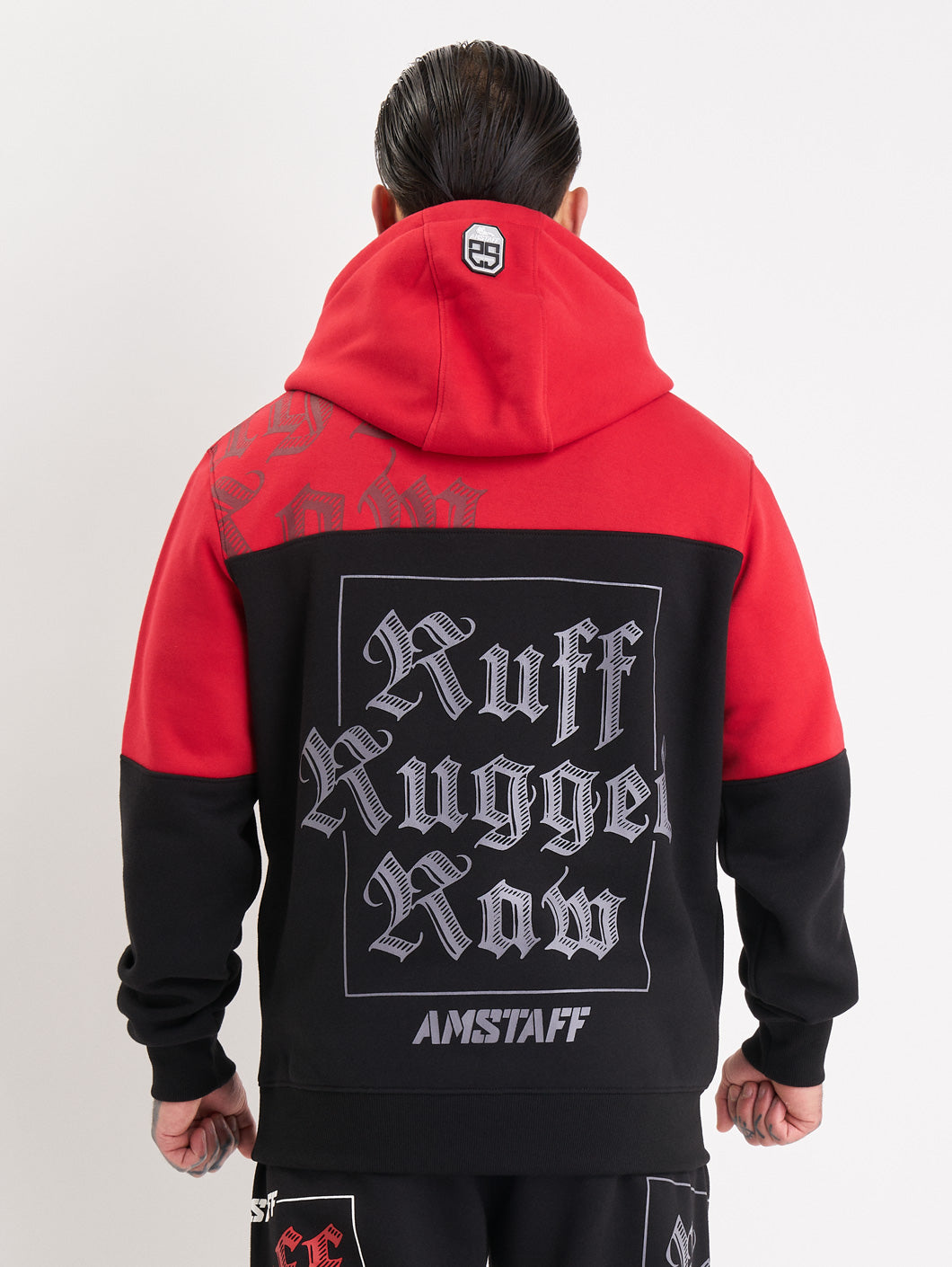 Amstaff Zane Hoodie Red Black