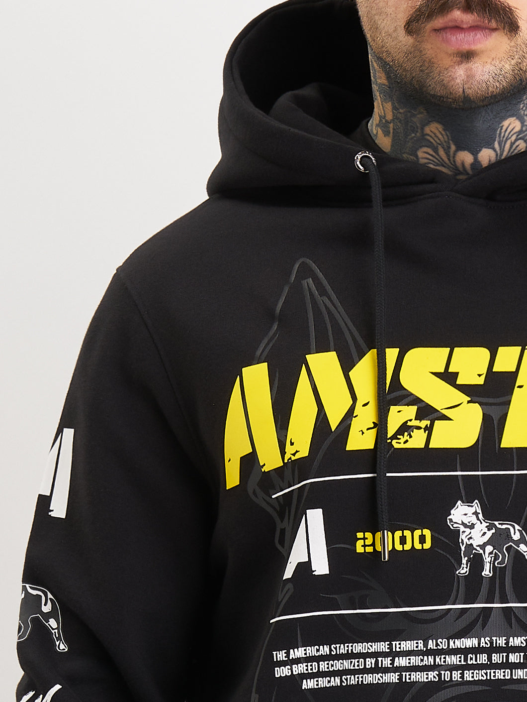 Amstaff Riven Hoodie Black