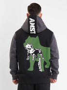 amstaff masho hoodie black grey green - 3