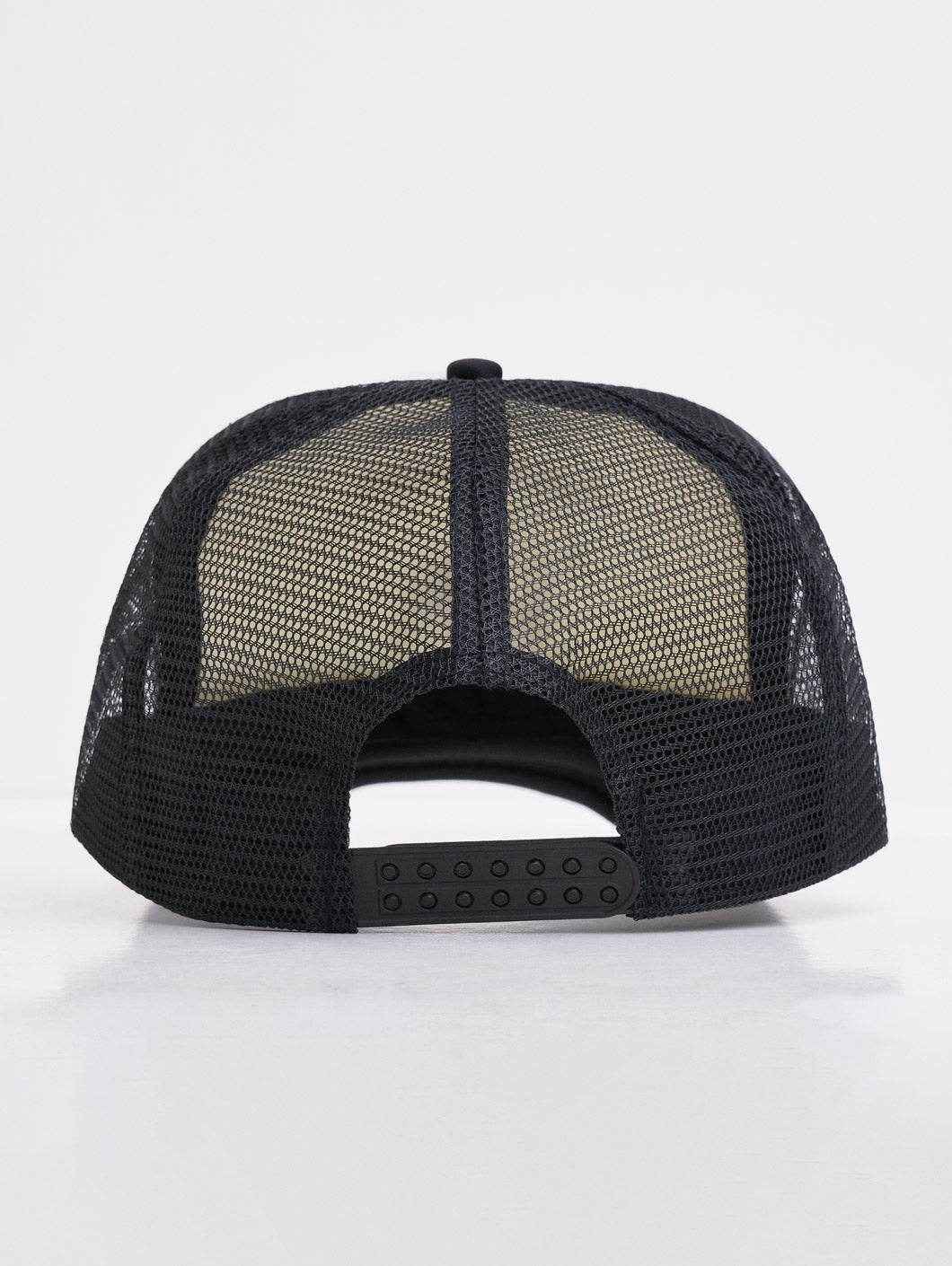 Amstaff Logo Mesh Cap Black White - Amstaff Wear