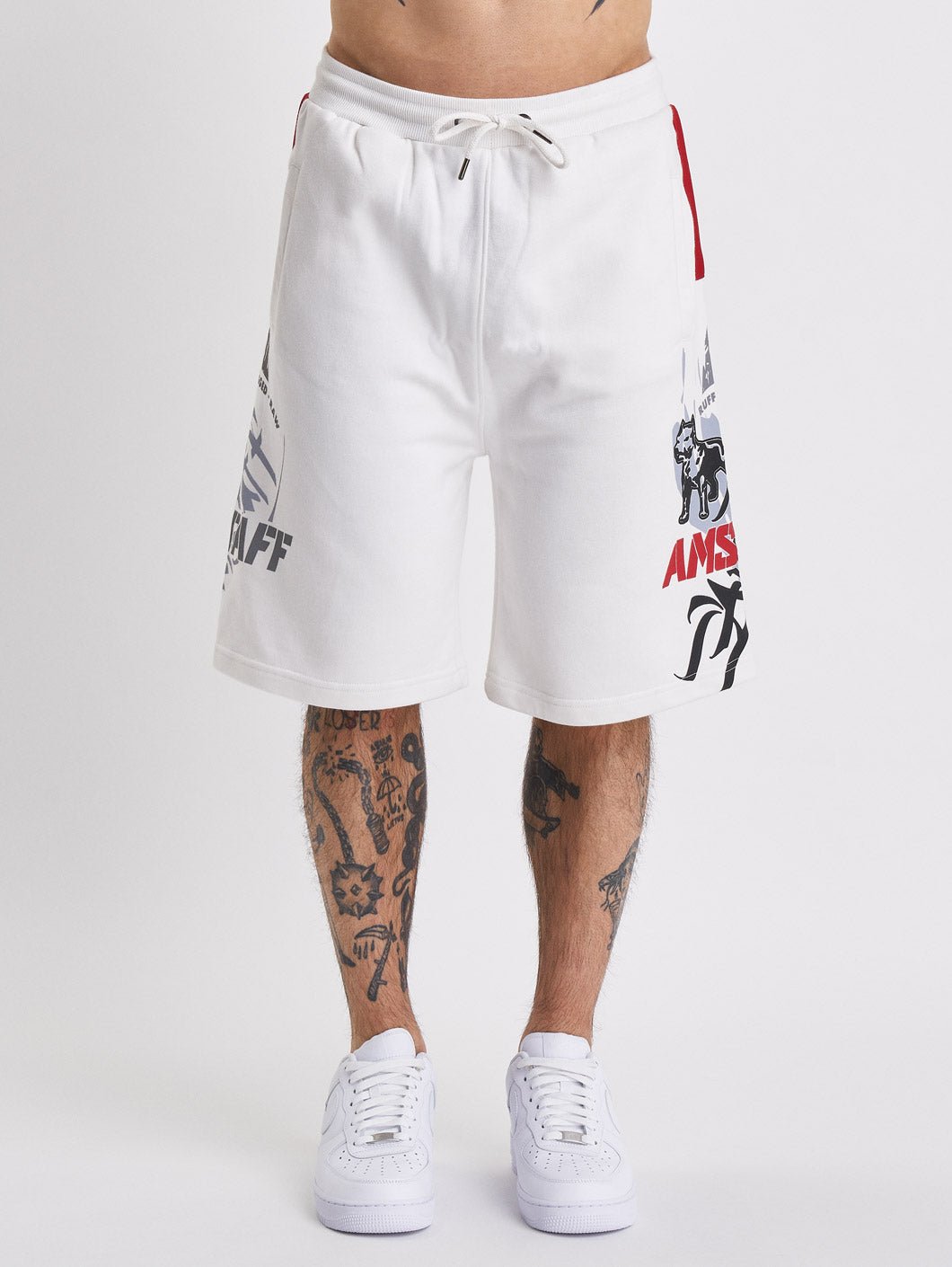 amstaff vedor sweatshorts white - 16