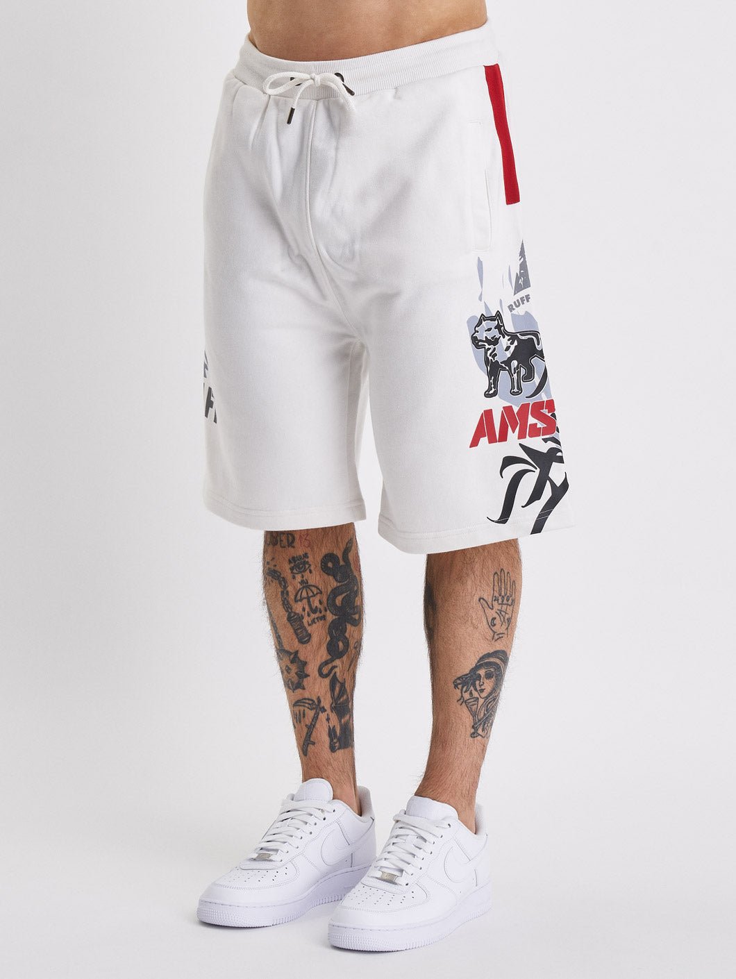 amstaff vedor sweatshorts white - 4