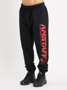 Amstaff Logo 2.0 Sweatpants Black Red - Amstaff Wear