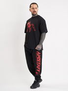 Amstaff Logo 2.0 Sweatpants Black Red - Amstaff Wear