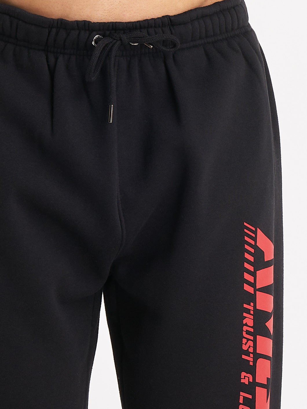 Amstaff Logo 2.0 Sweatpants Black Red - Amstaff Wear