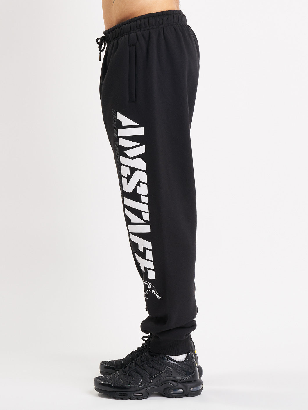 Amstaff Logo 2.0 Sweatpants Black White - Amstaff Wear
