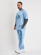 Amstaff Logo 2.0 Sweatpants Horizon Double Blue - Amstaff Wear