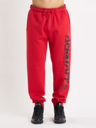 Amstaff Logo 2.0 Sweatpants Red Black - Amstaff Wear