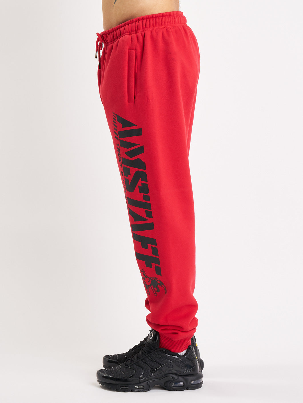 Amstaff Logo 2.0 Sweatpants Red Black - Amstaff Wear