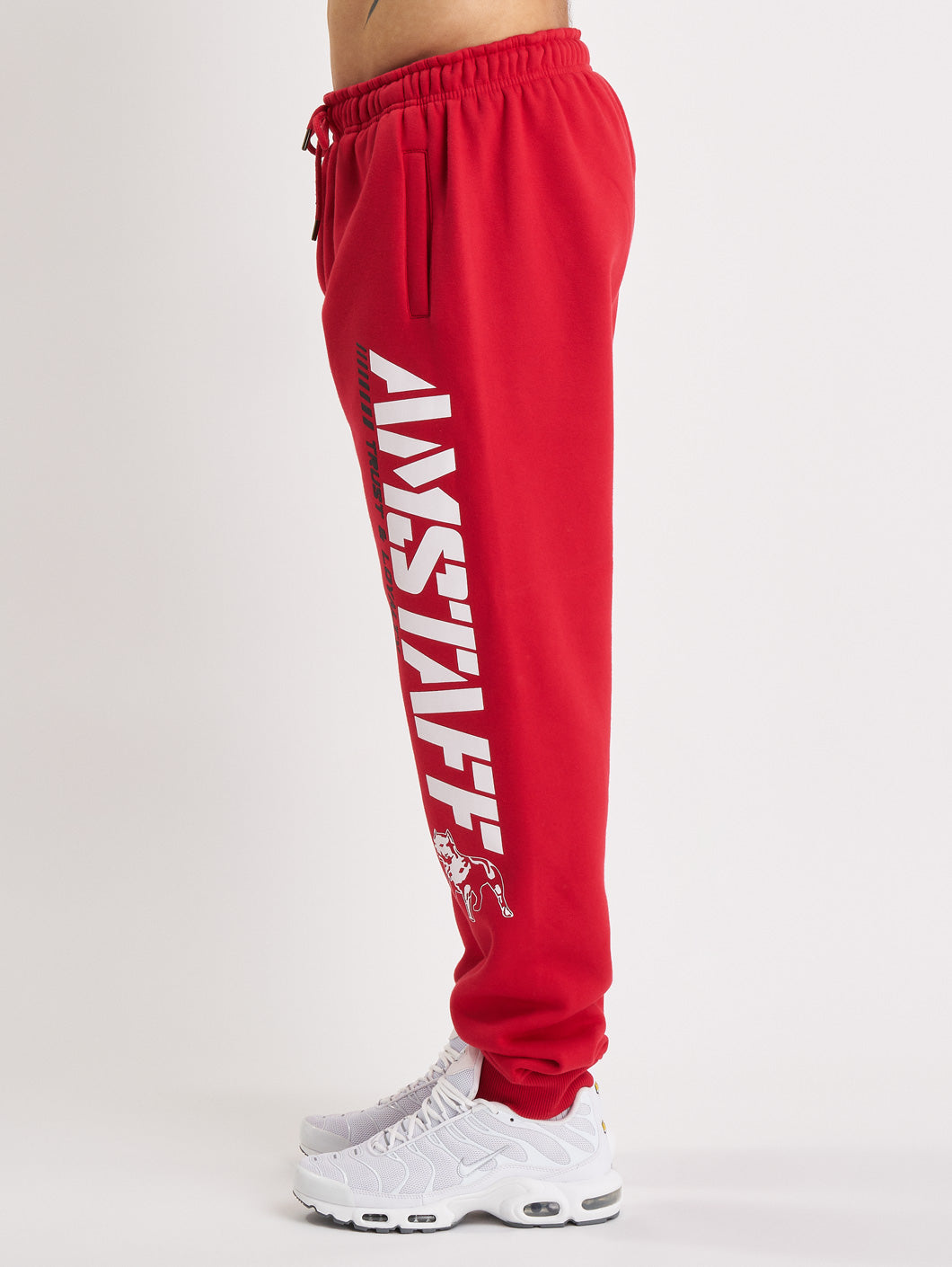 Amstaff Logo 2.0 Sweatpants Red - Amstaff Wear