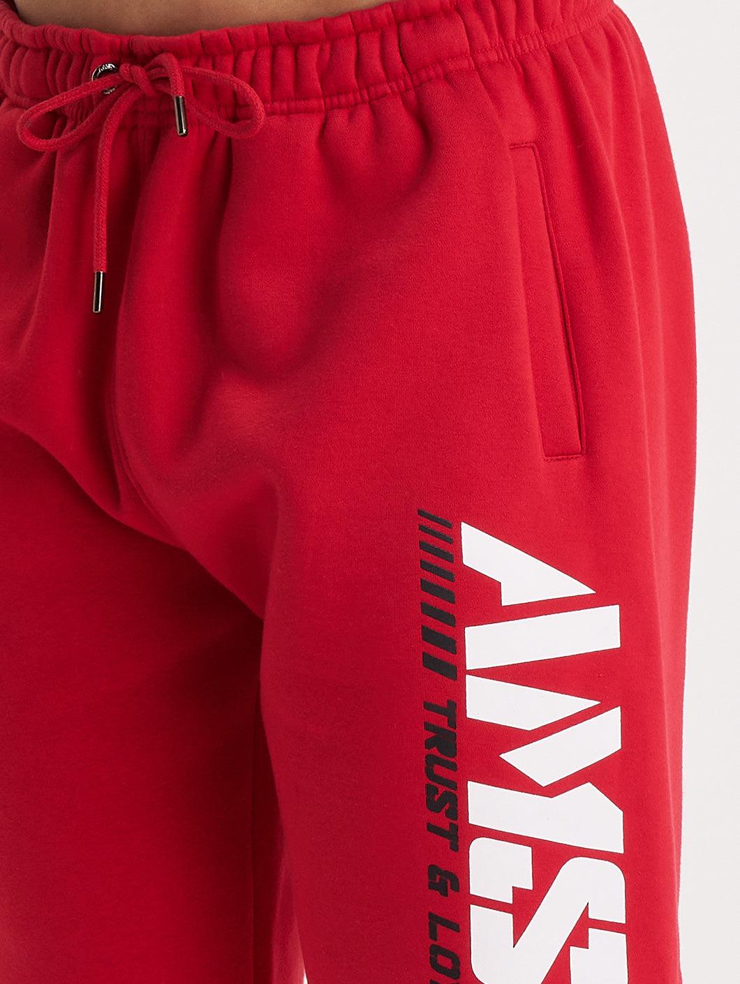 Amstaff Logo 2.0 Sweatpants Red - Amstaff Wear