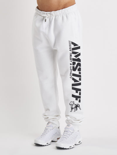 Amstaff Logo 2.0 Sweatpants White Black