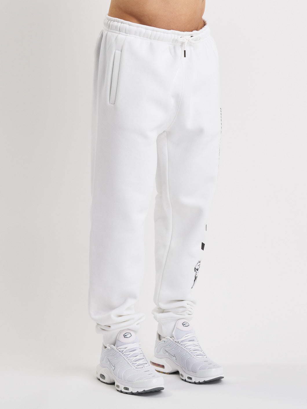 Amstaff Logo 2.0 Sweatpants - weiß/schwarz - Amstaff Wear