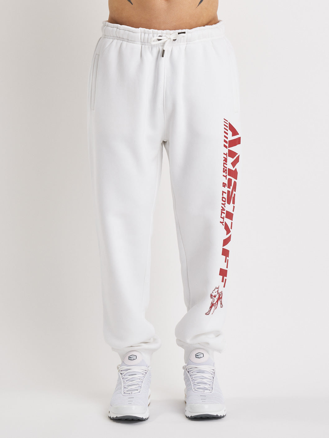 Amstaff Logo 2.0 Sweatpants White Red