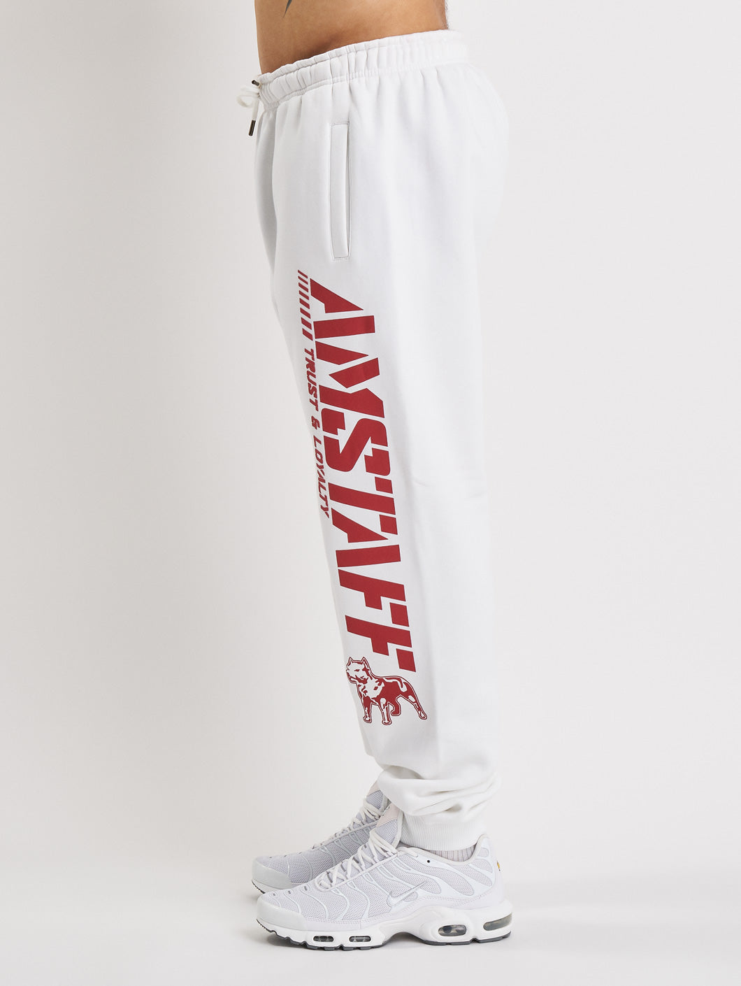 Amstaff Logo 2.0 Sweatpants White Red