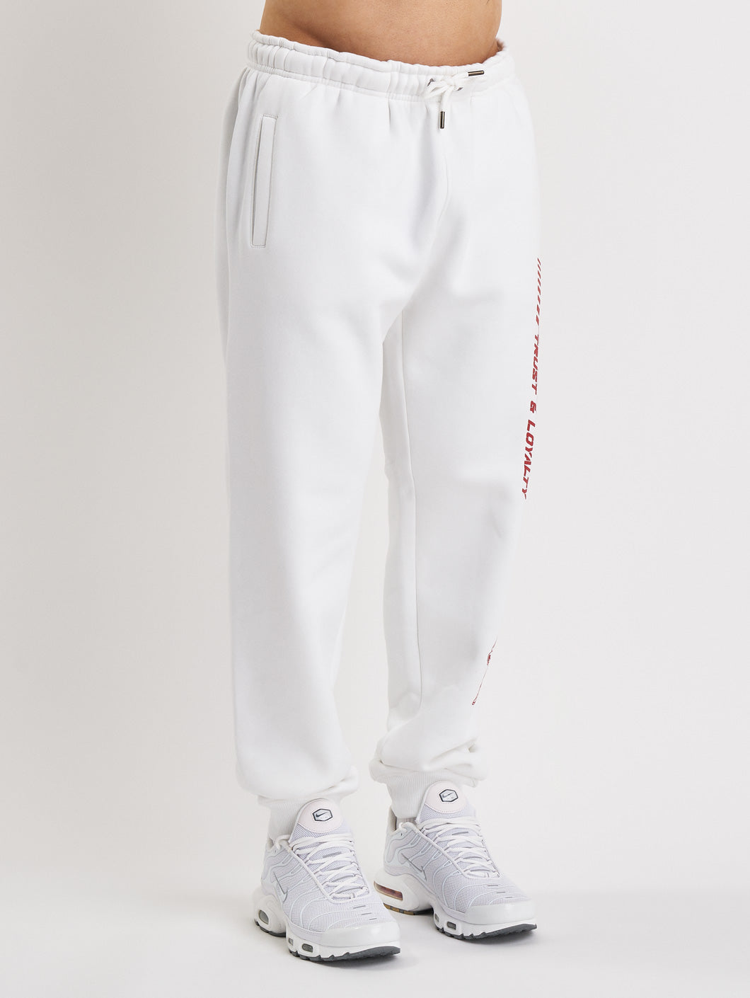 Amstaff Logo 2.0 Sweatpants White Red
