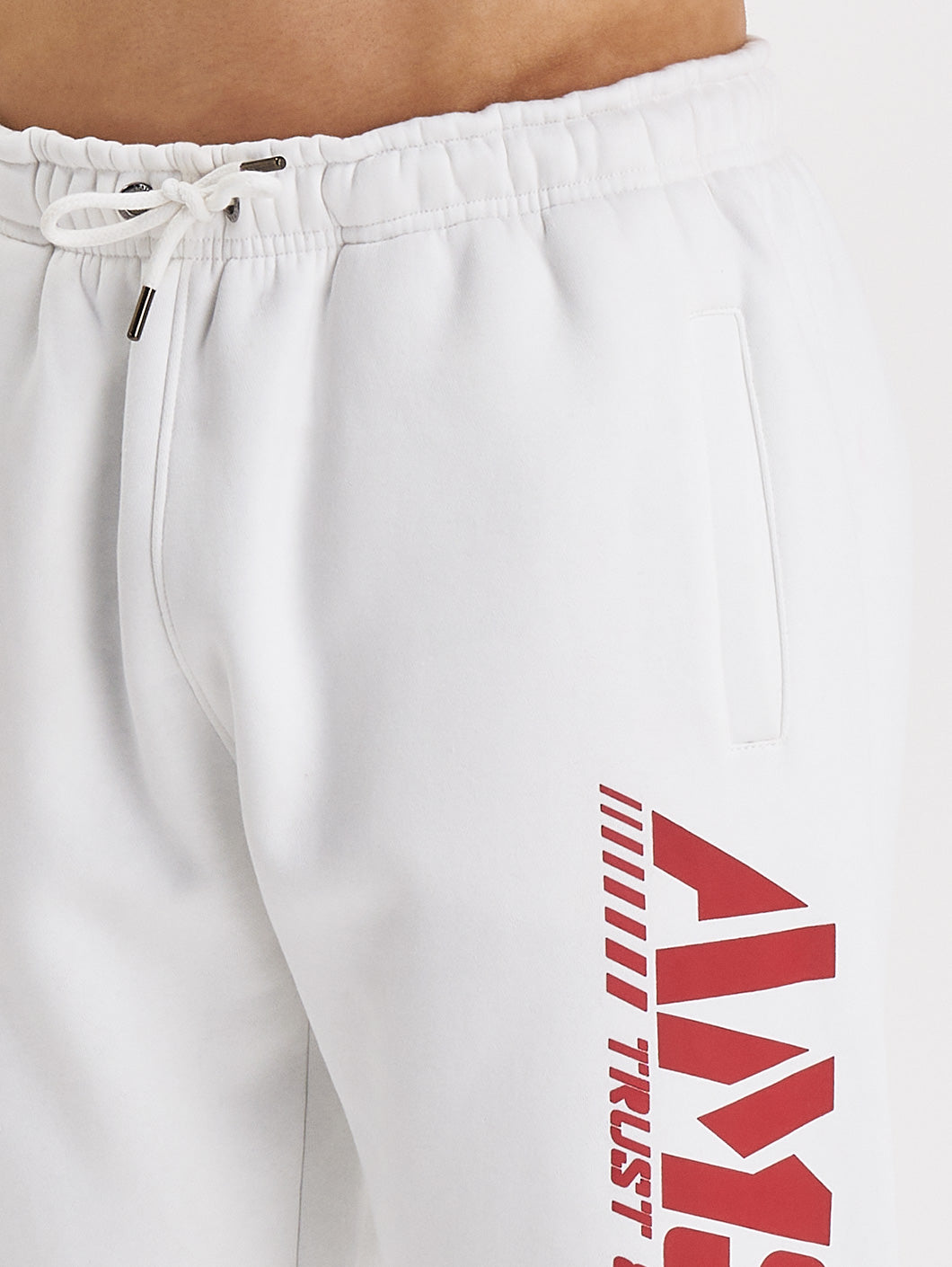 Amstaff Logo 2.0 Sweatpants White Red