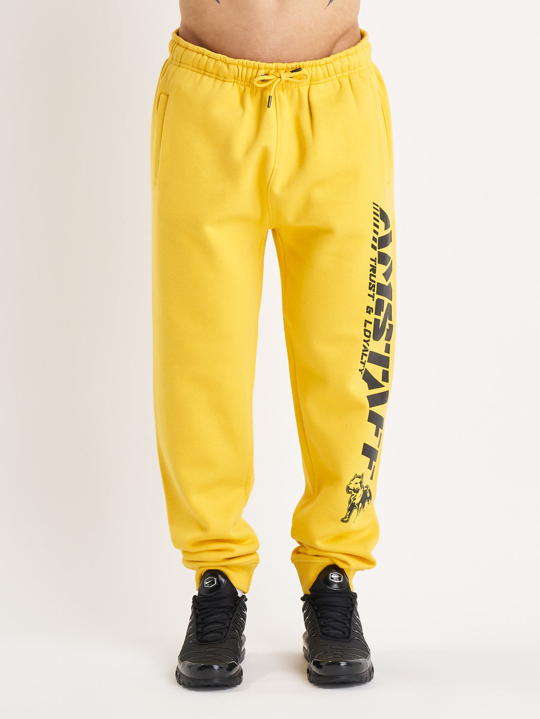 Amstaff Logo 2.0 Sweatpants Yellow Black - Amstaff Wear