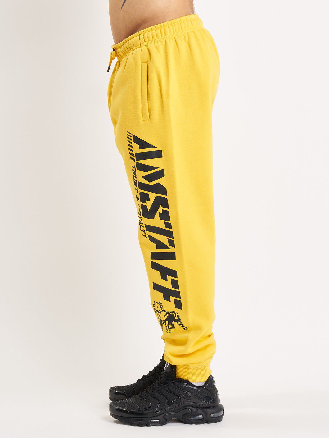 Amstaff Logo 2.0 Sweatpants Yellow Black - Amstaff Wear