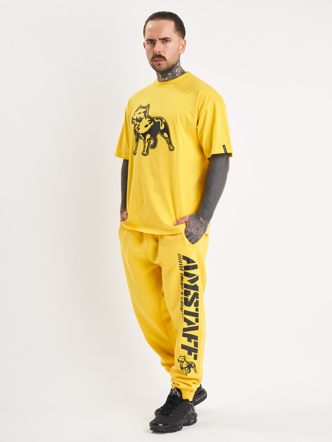 Amstaff Logo 2.0 Sweatpants Yellow Black
