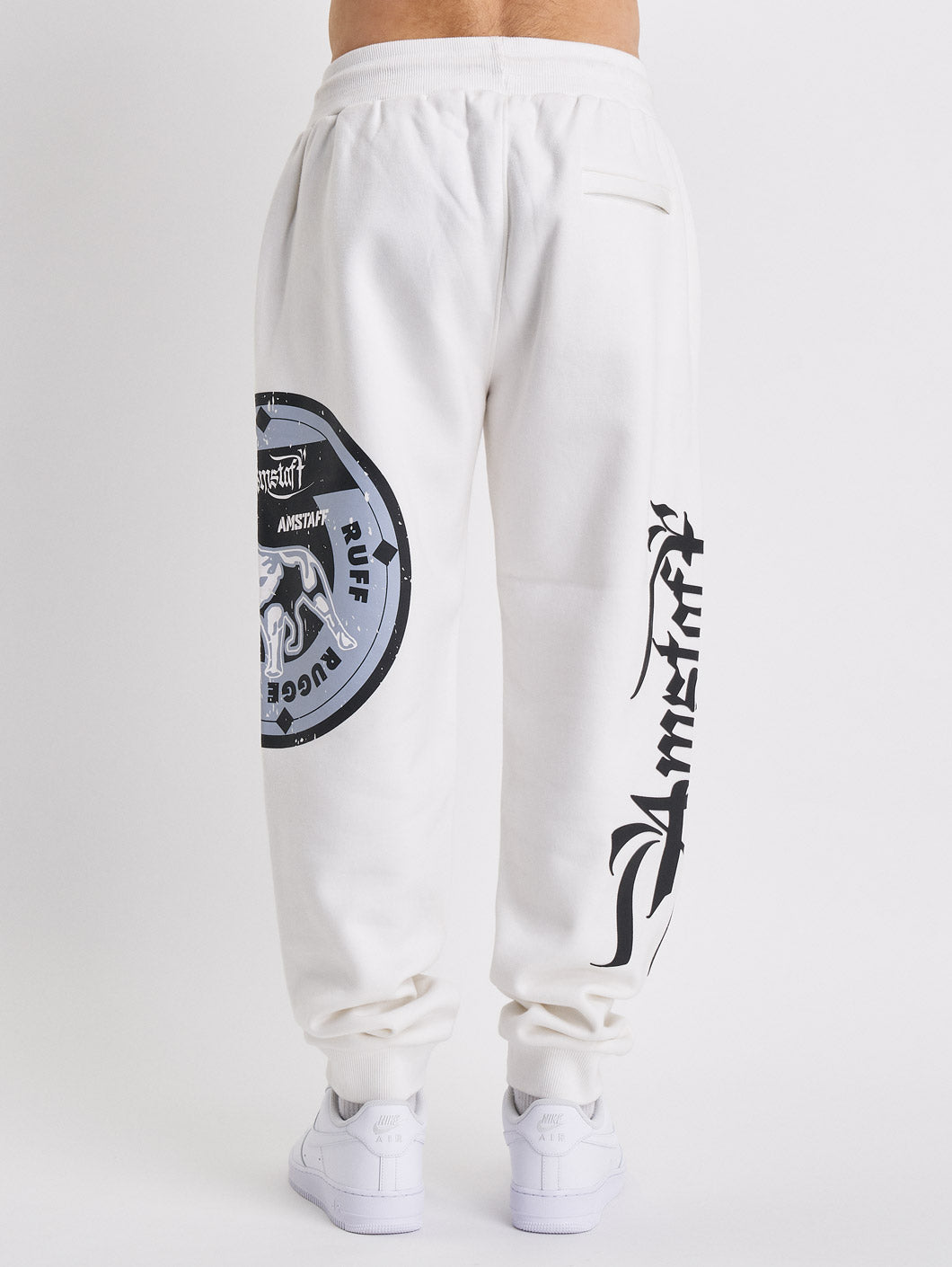 amstaff dyster sweatpants white - 3