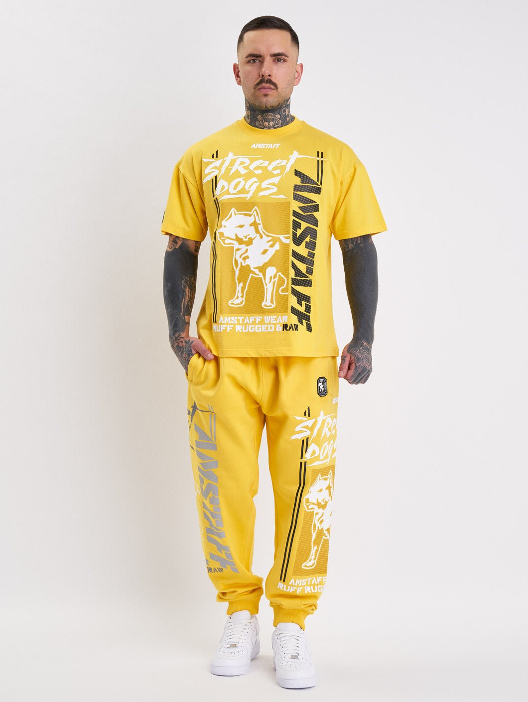 amstaff hunters sweatpants yellow - 0