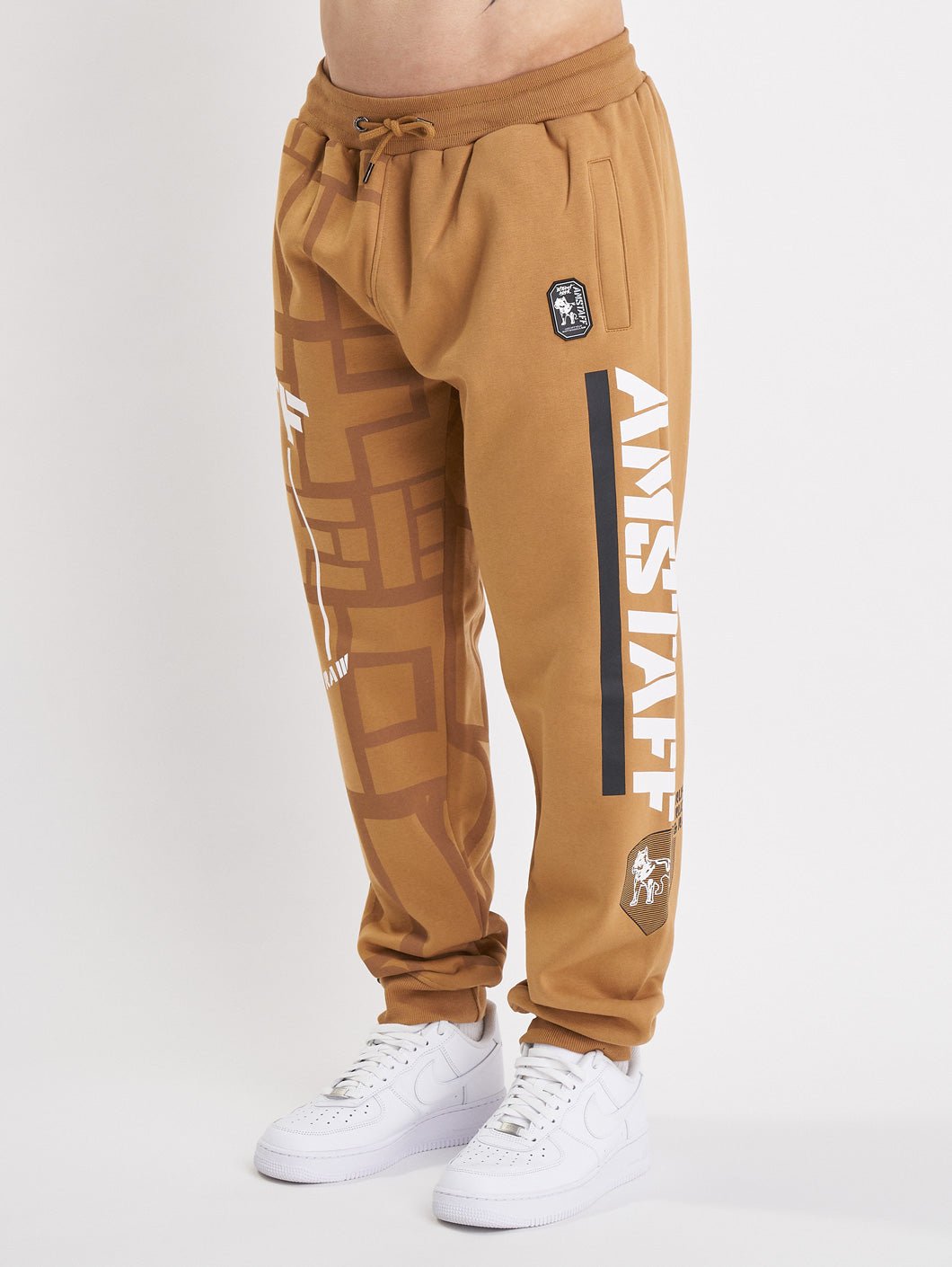 amstaff auron sweatpants beige - 4