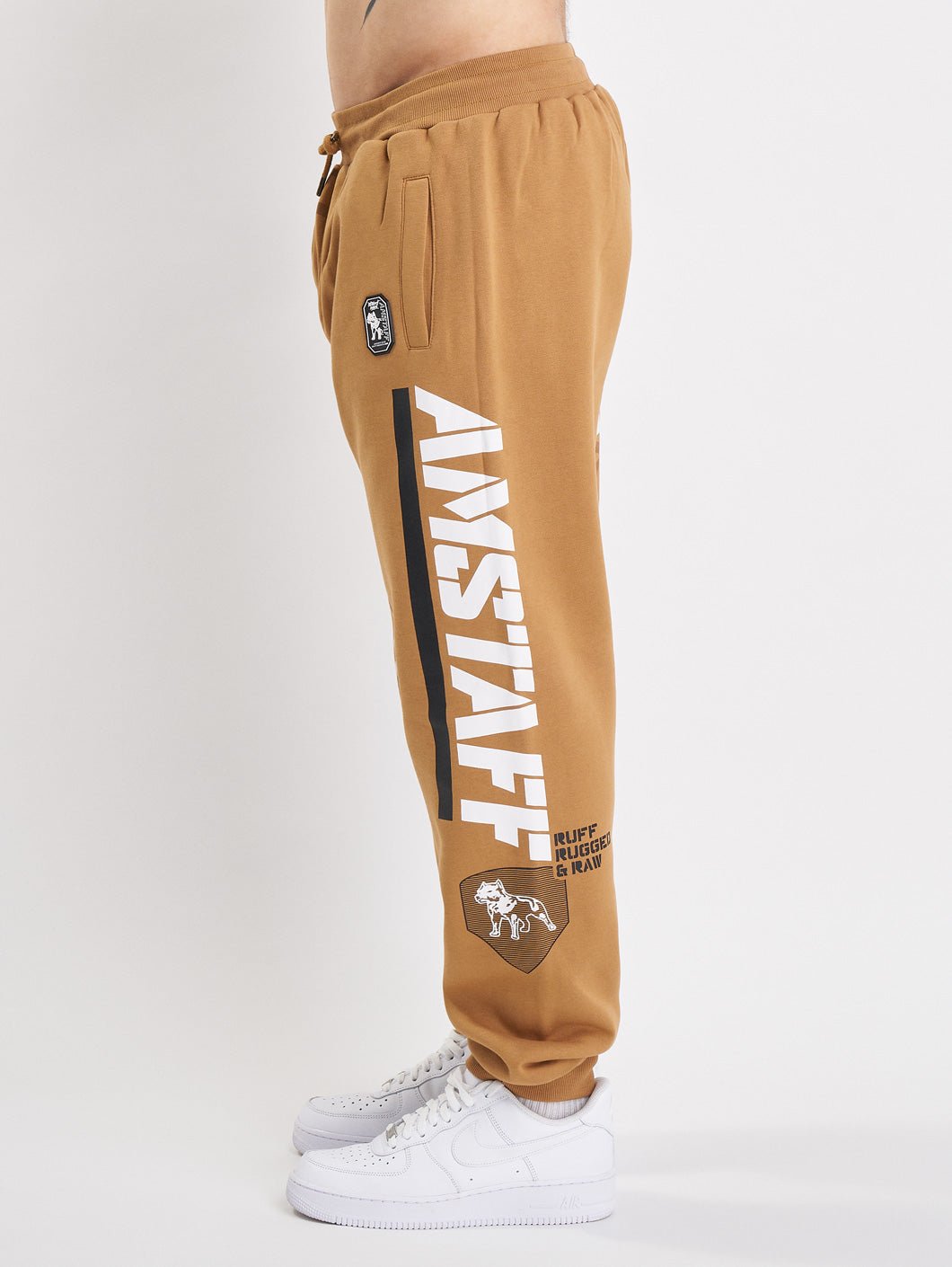 amstaff auron sweatpants beige - 5