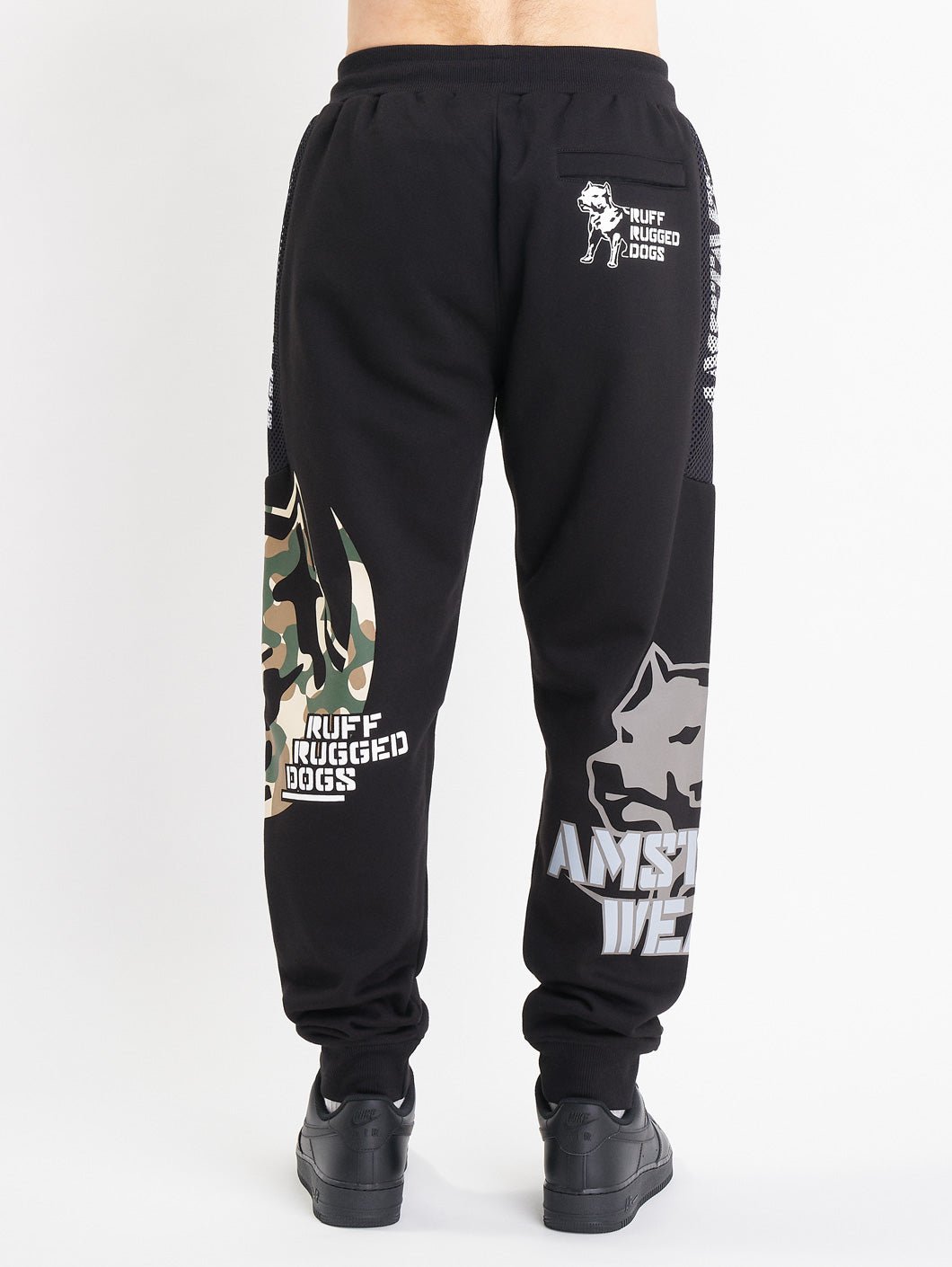 amstaff corven sweatpants black camouflage - 3