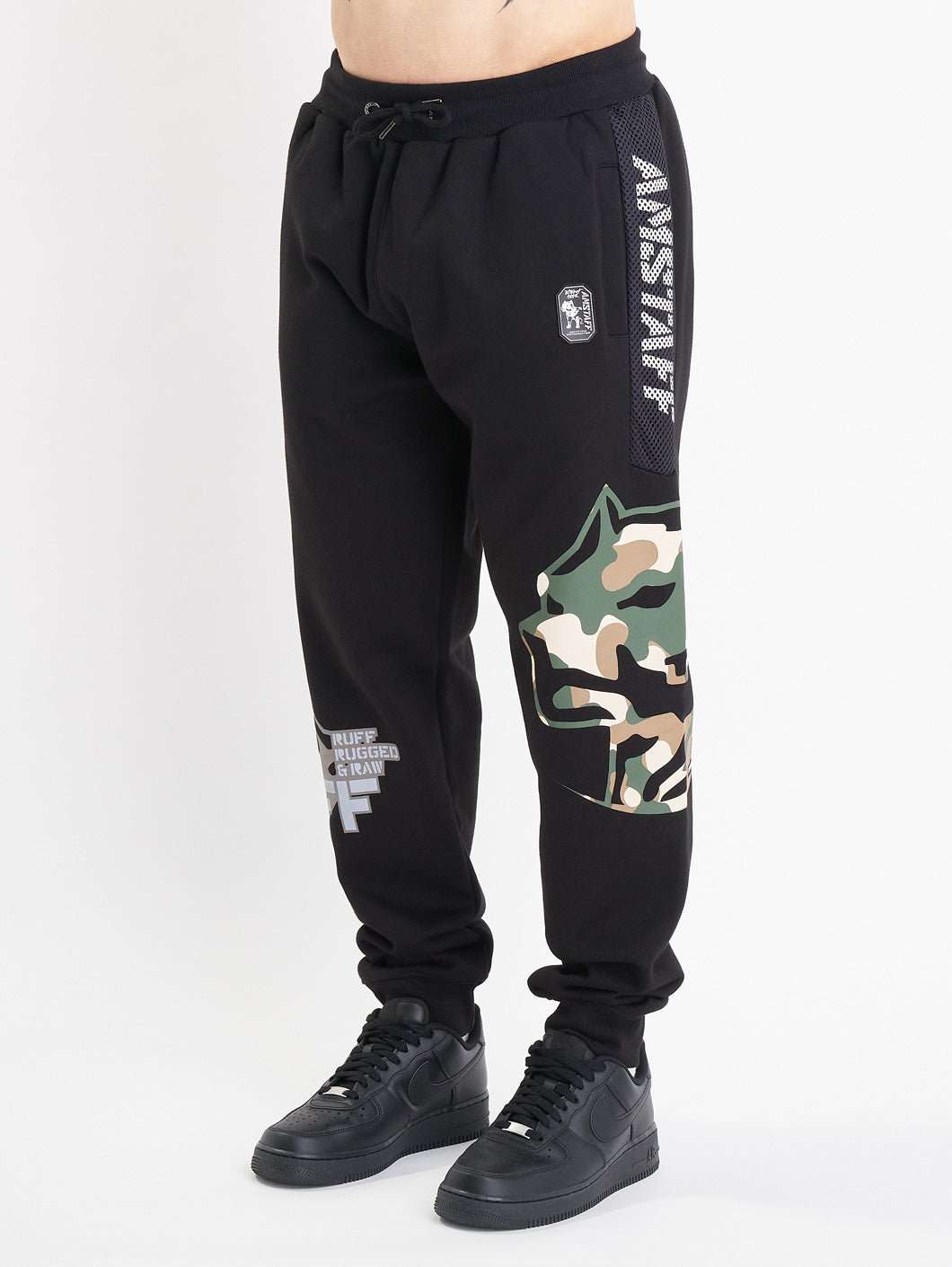 amstaff corven sweatpants black camouflage - 4