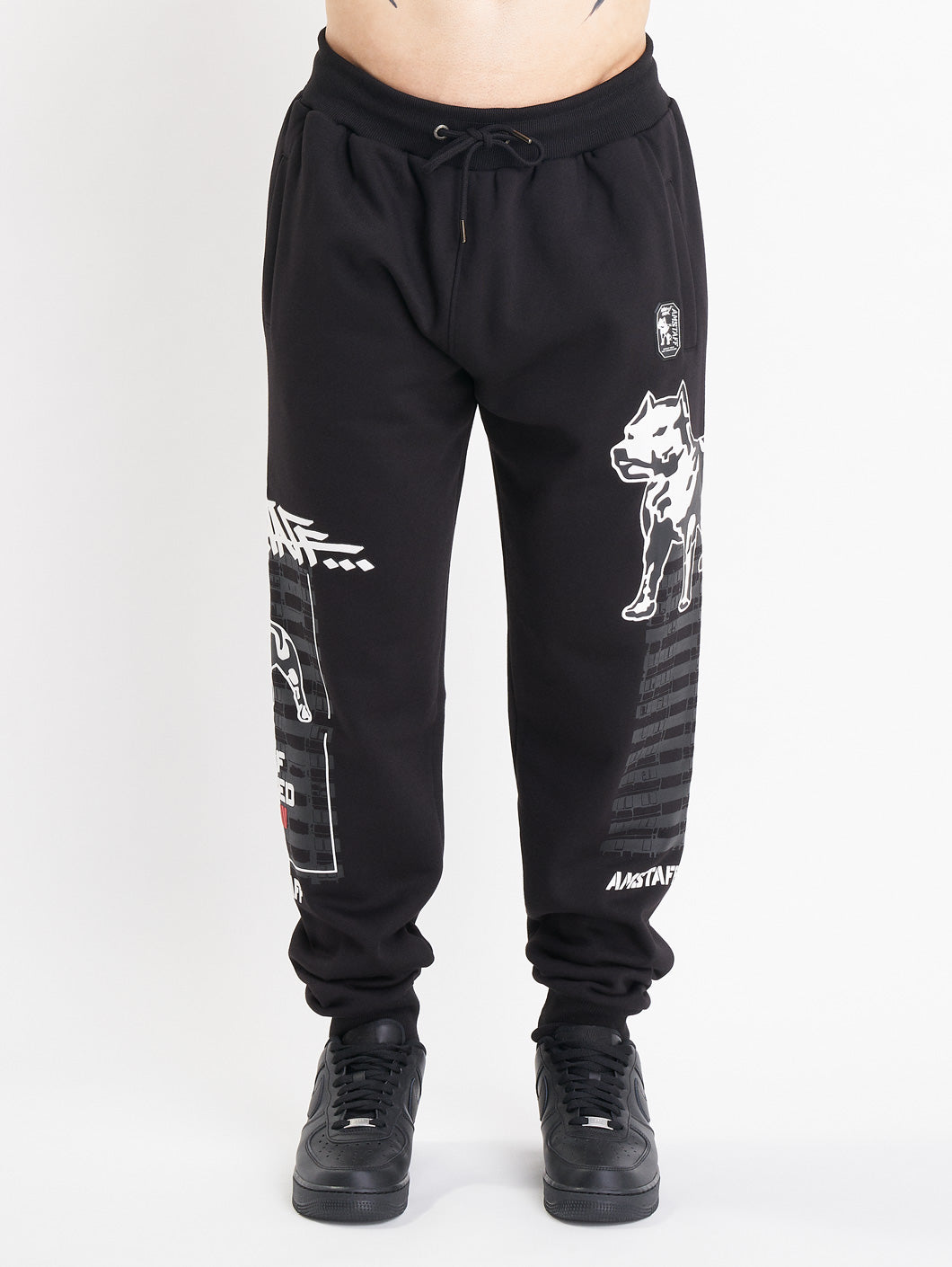 Black and gray joggers online