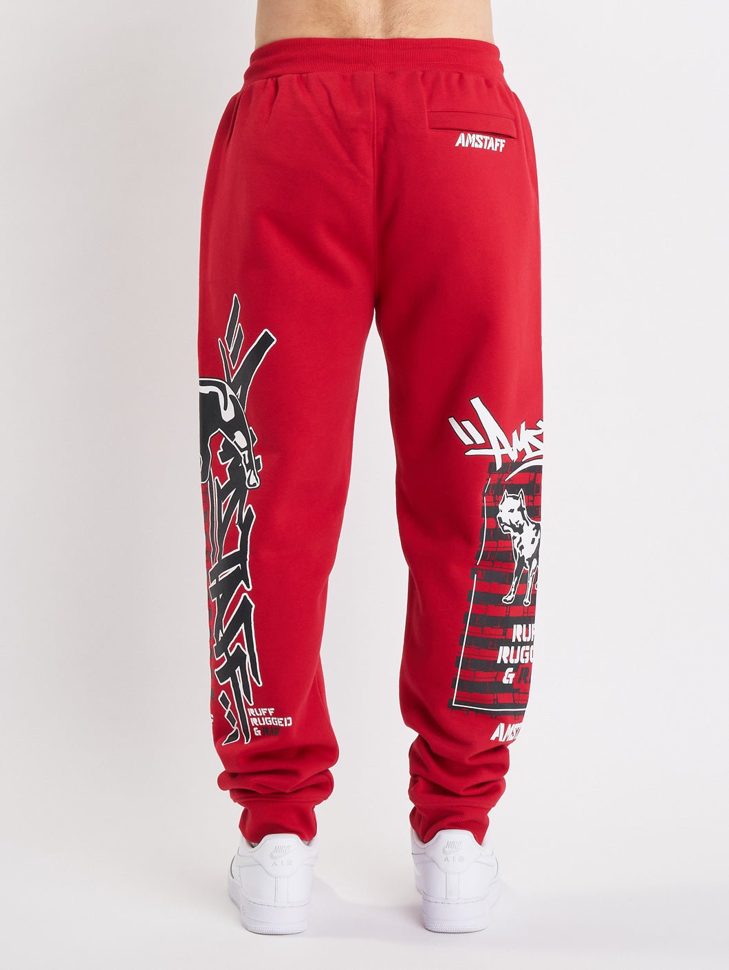 amstaff lucian sweatpants red - 3