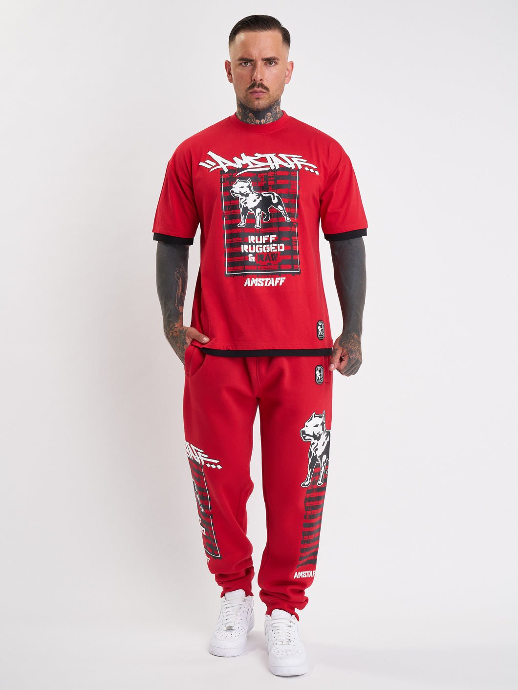 amstaff lucian sweatpants red - 1