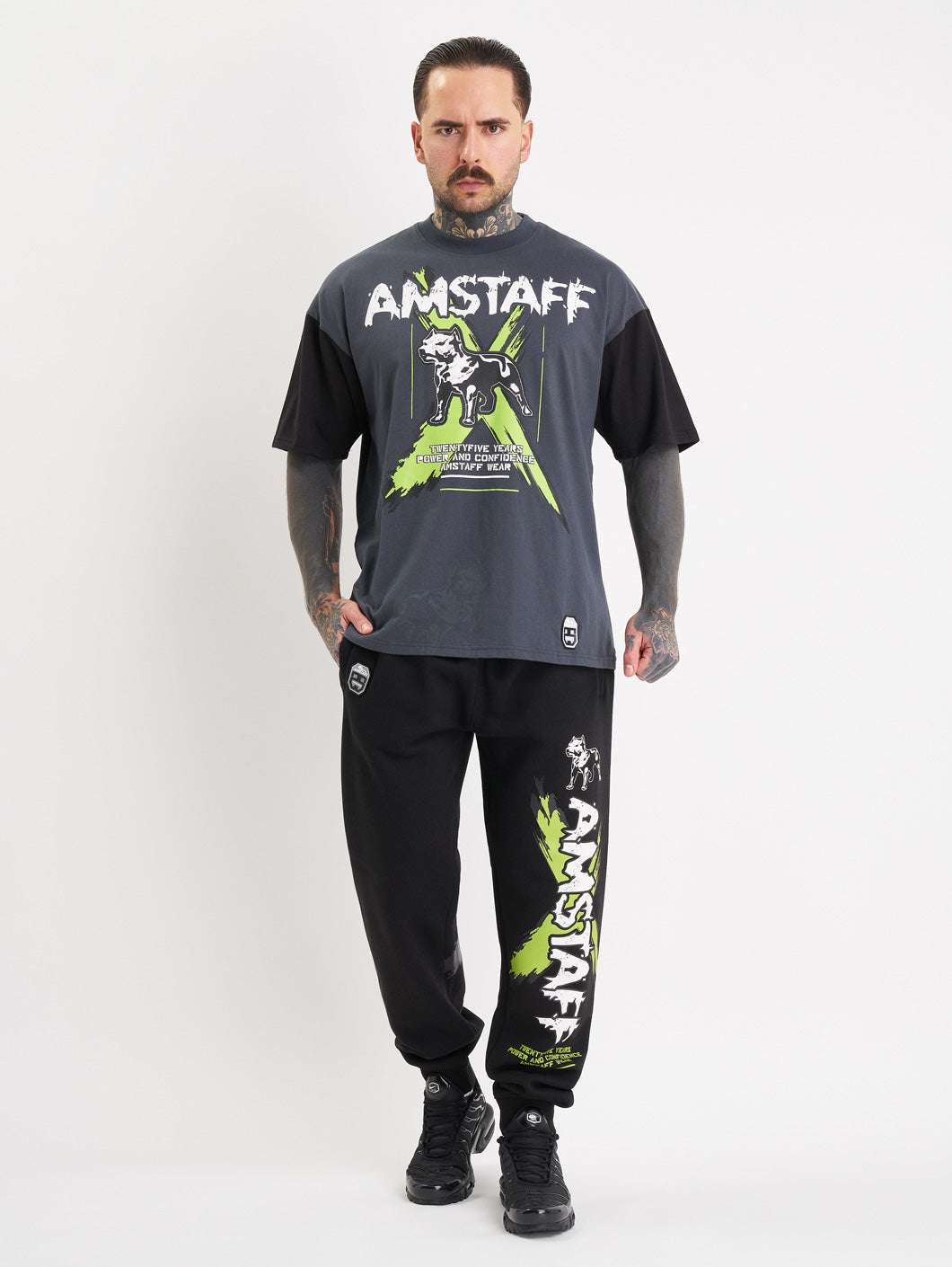 Amstaff Sector Sweatpants Grey Black