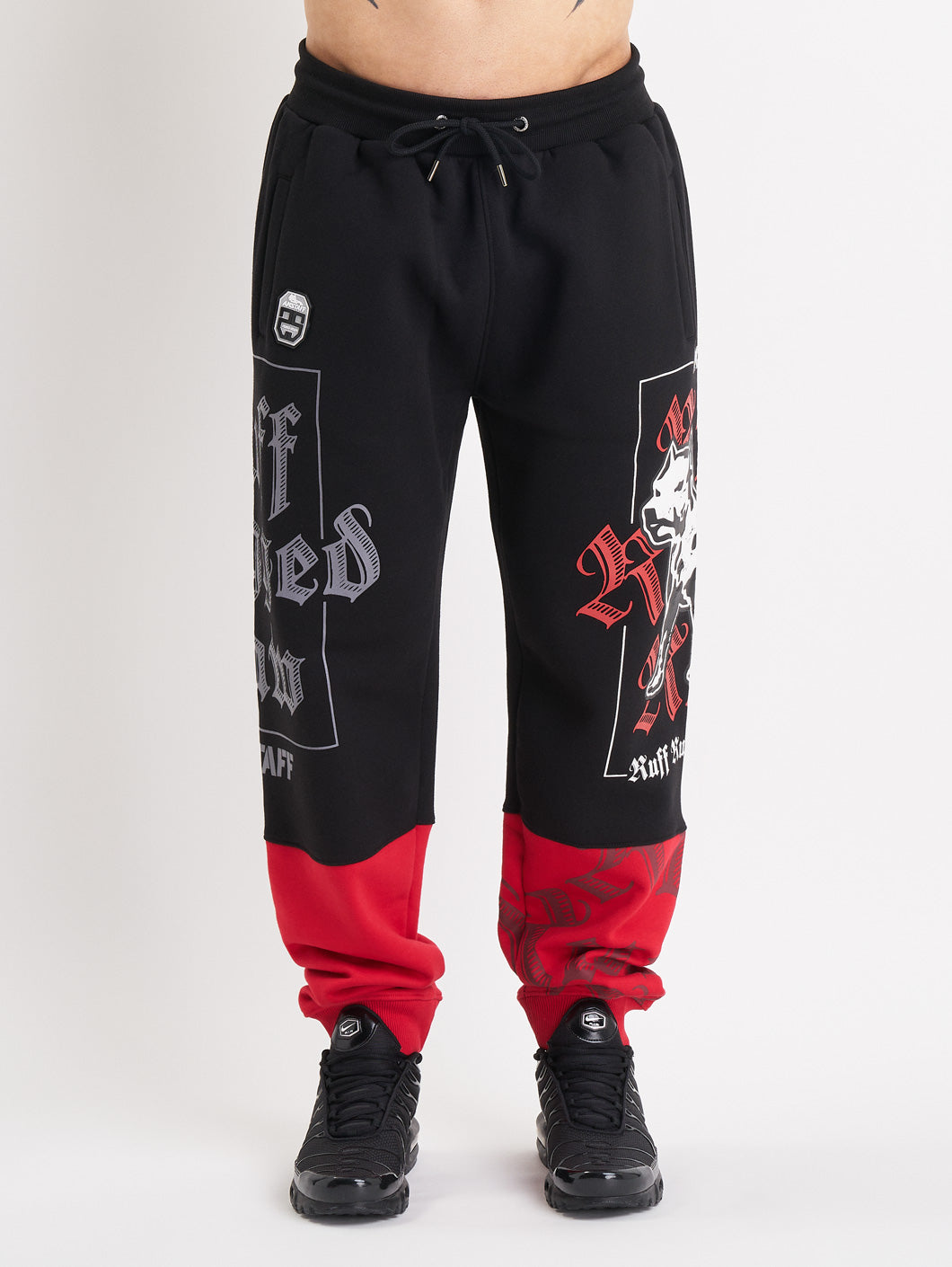 Amstaff Zane Sweatpants Black Red