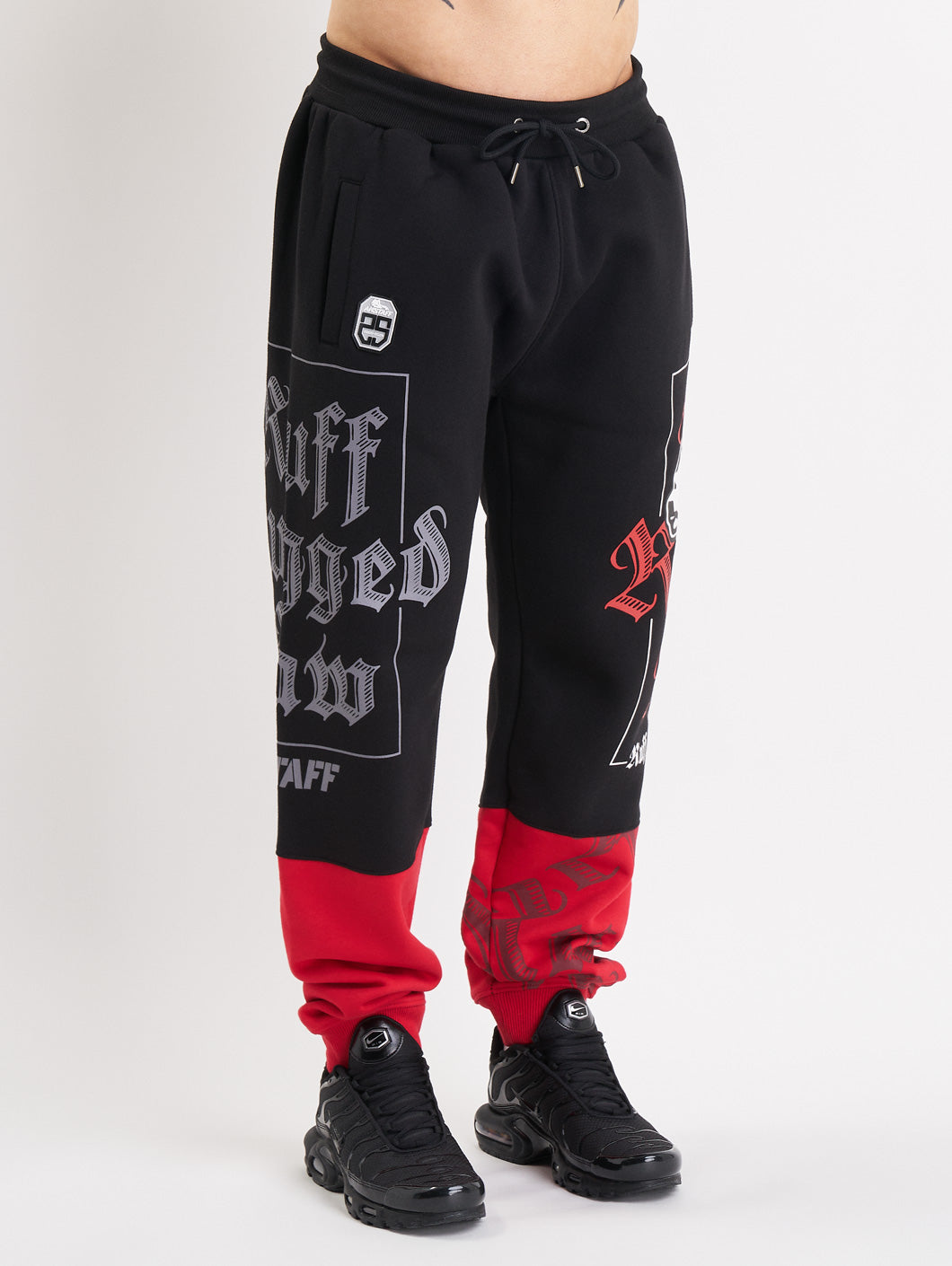 Amstaff Zane Sweatpants Black Red