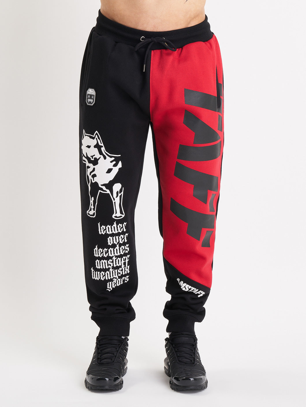 Amstaff Mavor Sweatpants Black Red