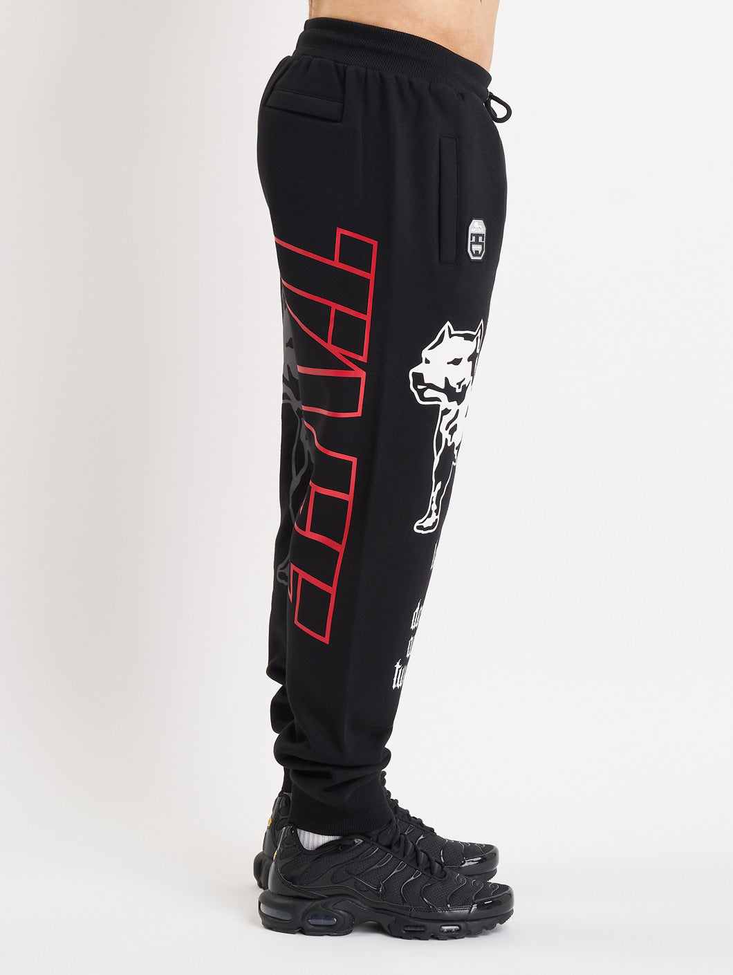 Amstaff Mavor Sweatpants Black Red