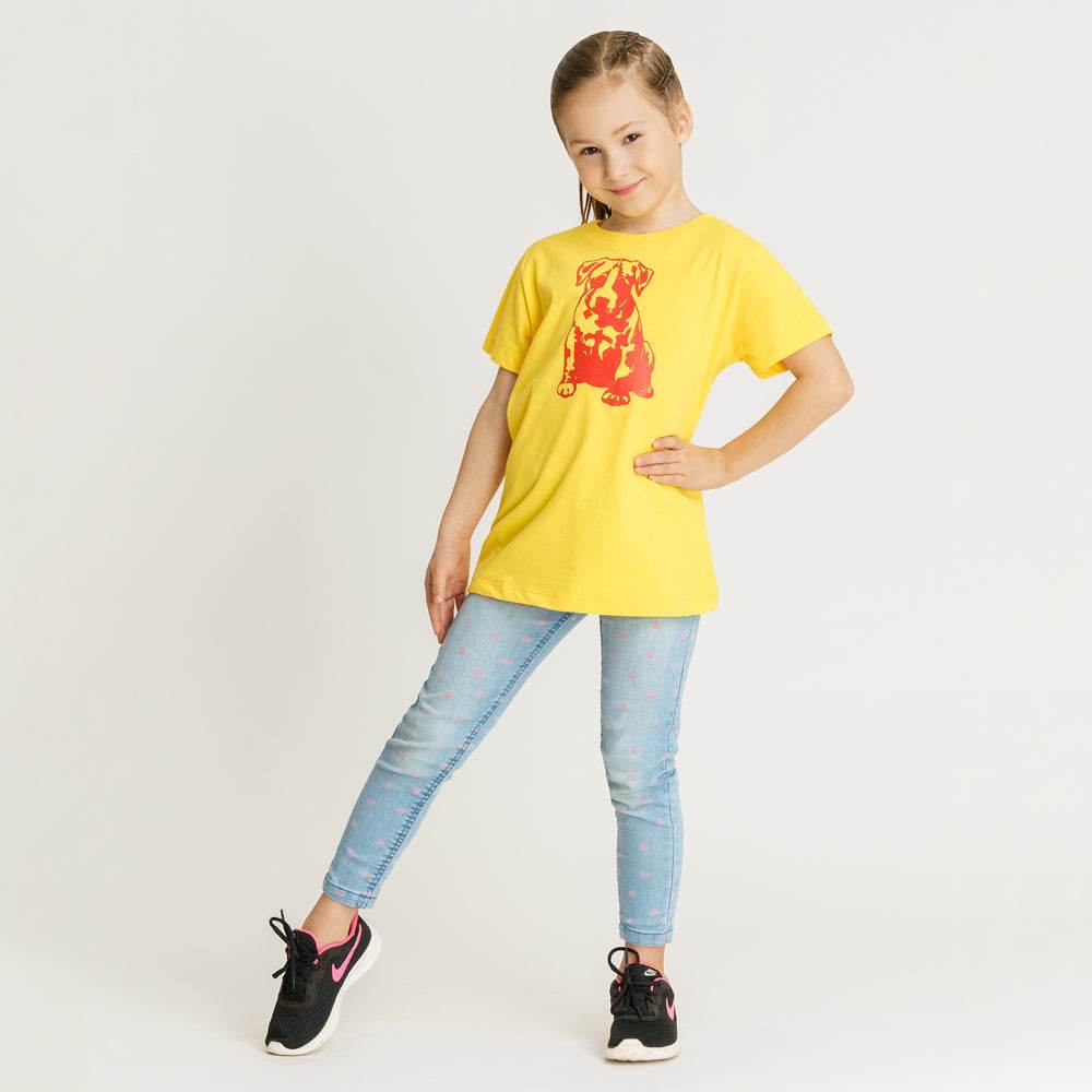 Babystaff Kids Logo T-Shirt Yellow - Amstaff Wear