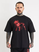 Amstaff Logo 2.0 T-Shirt Black Red - Amstaff Wear