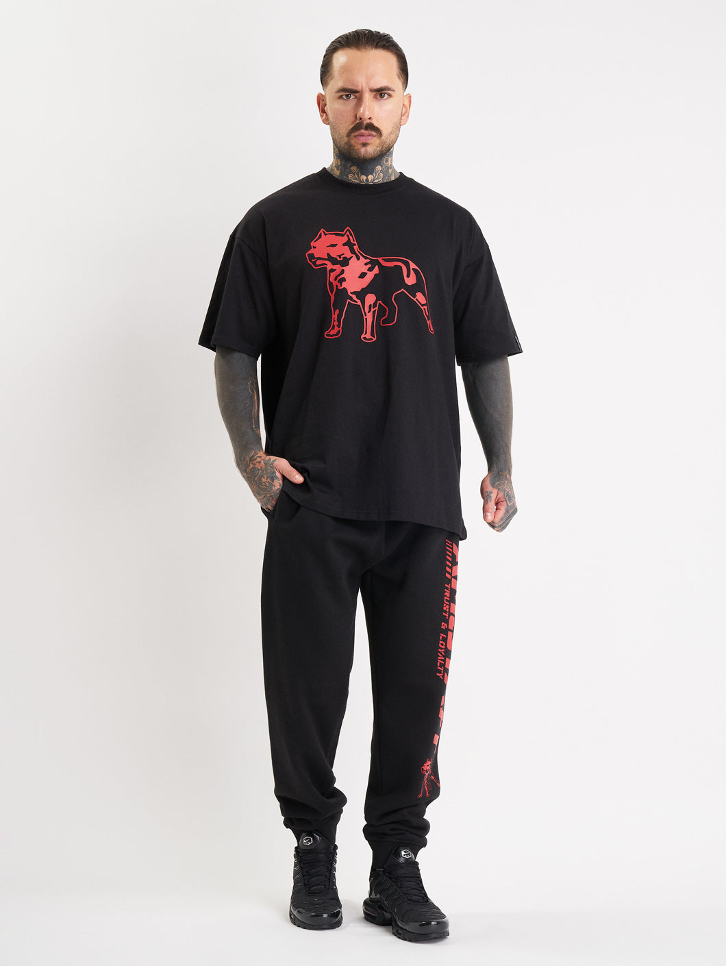 Amstaff Logo 2.0 T-Shirt Black Red