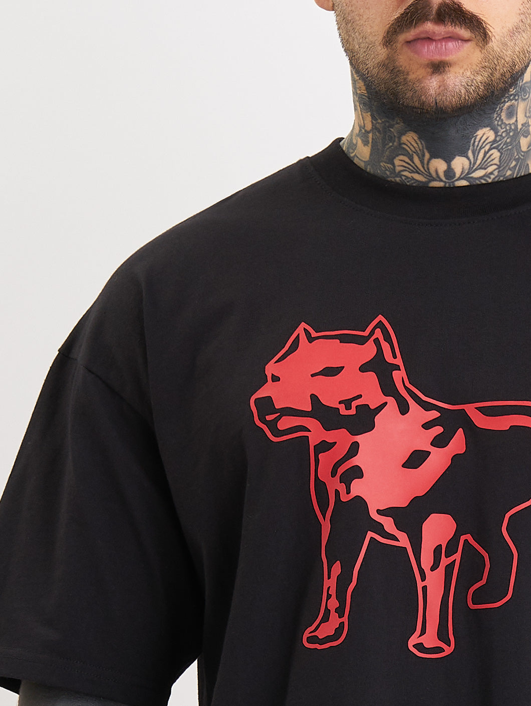Amstaff Logo 2.0 T-Shirt Black Red - Amstaff Wear