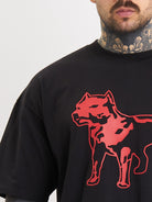 Amstaff Logo 2.0 T-Shirt Black Red - Amstaff Wear