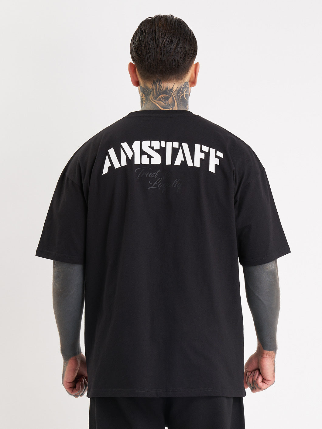 Amstaff Logo 2.0 T-Shirt Black White - Amstaff Wear