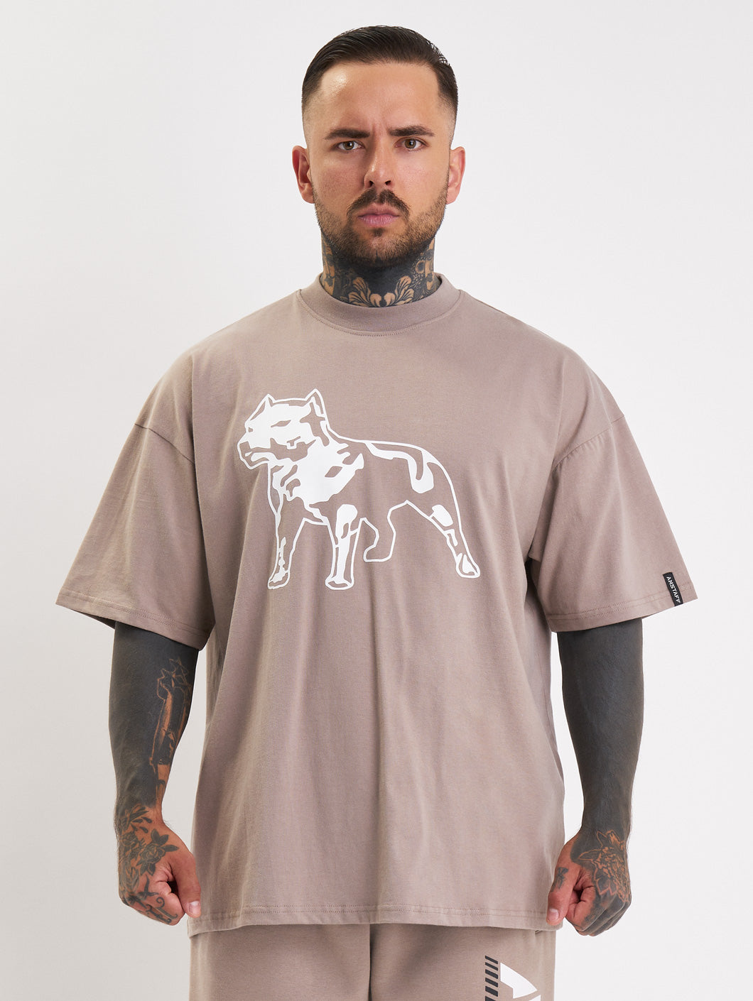 Amstaff Logo 2.0 T-Shirt Light Brown - Amstaff Wear