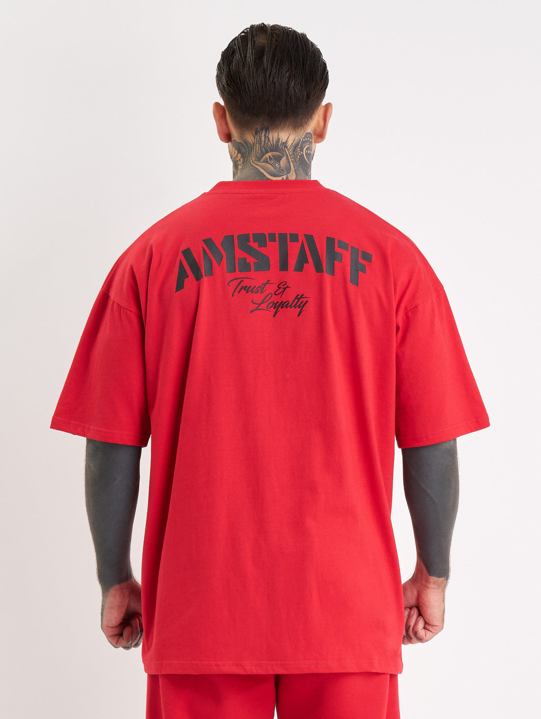 Amstaff Logo 2.0 T-Shirt Red Black - Amstaff Wear